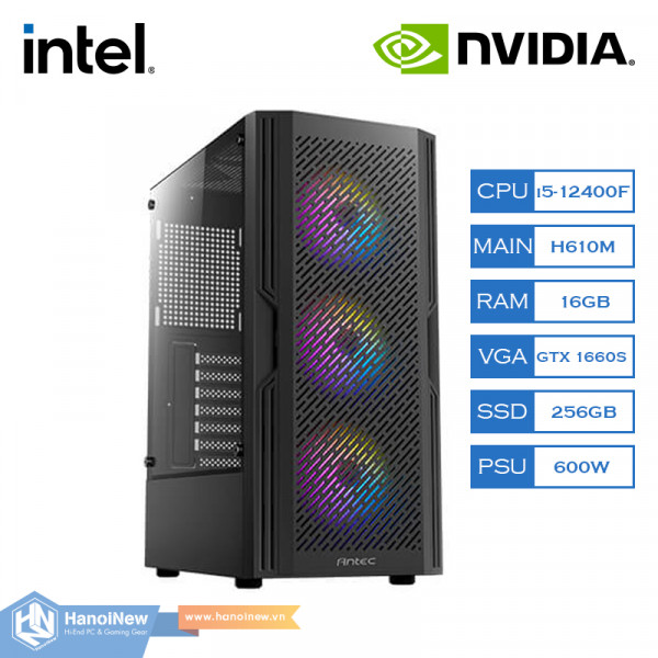 PC HNN Gaming Dune (Intel Core i5-12400F | Ram 16GB | SSD 256GB | VGA GTX 1660 Super)