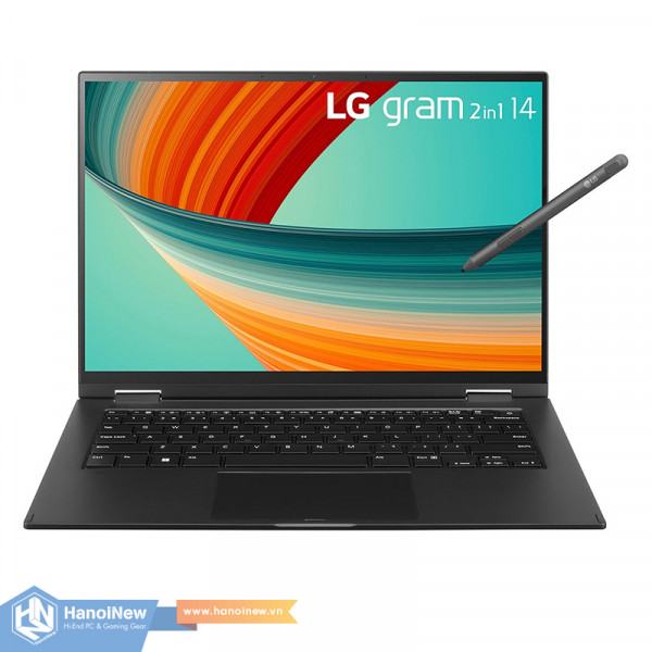 Laptop LG Gram 2023 2 in 1 - 14T90R-G.AH55A5 (Intel Core i5-1340P | 16GB | 512GB | Intel Iris Xe | 14 inch WUXGA | Cảm ứng | Win 11 | Đen)