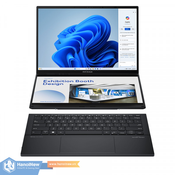 Laptop ASUS ZenBook Duo OLED UX8406MA-PZ142W (Intel Core Ultra 9 185H | 32GB | 1 TB | Intel Arc | 14 inch 3K | Cảm ứng | Win 11)