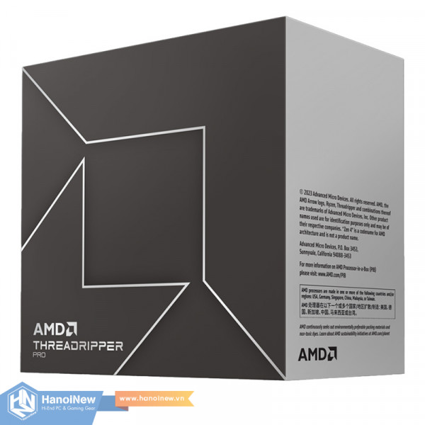 CPU AMD Ryzen Threadripper Pro 7995WX (2.5GHz up to 5.1GHz, 96 Cores 192 Threads, 486MB Cache, Socket AMD STR5)