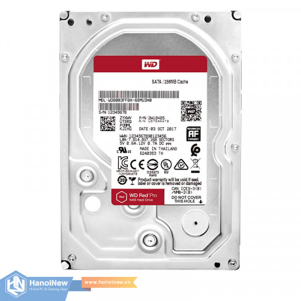 HDD WD Red Pro 16TB 3.5 inch - 6Gb/s, 512MB Cache, 7200rpm