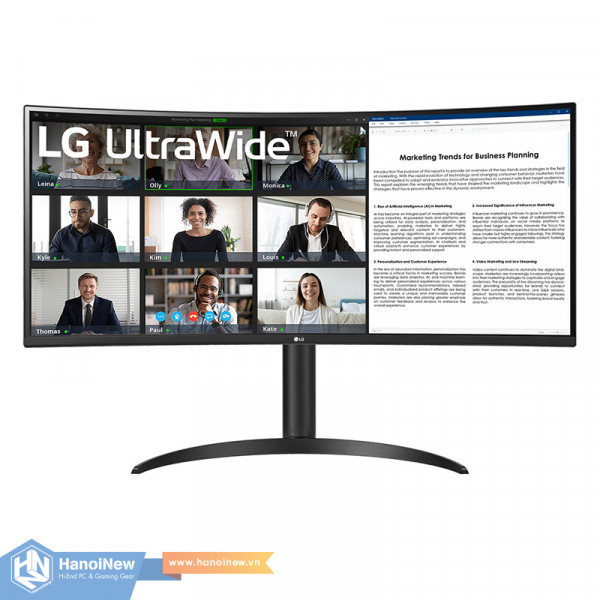 Màn Hình LG UltraWide 34WR55QC-B 34 inch WQHD VA 100Hz 5ms Curved