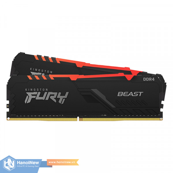 RAM Kingston FURY Beast RGB 16GB (2x8GB) DDR4 3200MHz