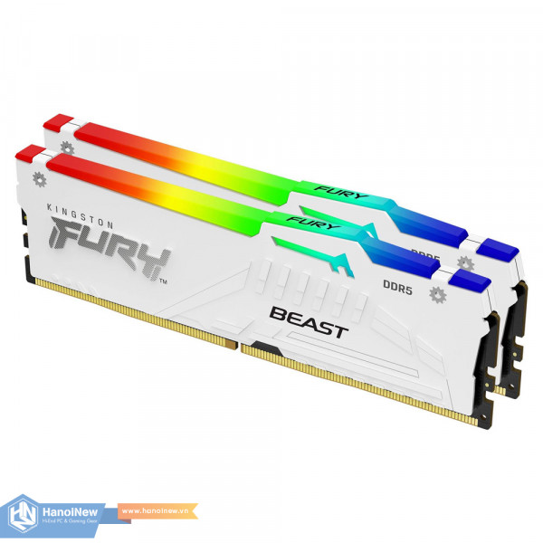 RAM Kingston FURY Beast RGB 32GB (2x16GB) DDR5 5600MHz WHITE