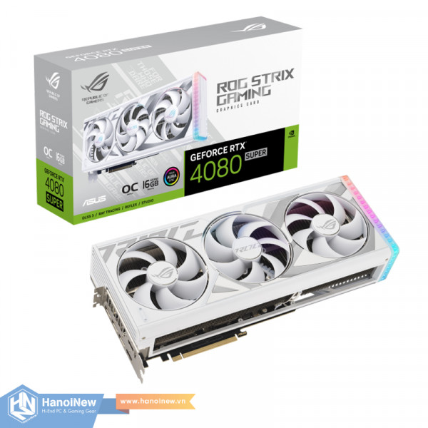 VGA ASUS ROG Strix GeForce RTX 4080 SUPER 16GB OC Edition White