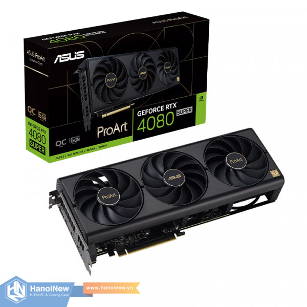 VGA ASUS ProArt GeForce RTX 4080 SUPER 16GB GDDR6X OC Edition