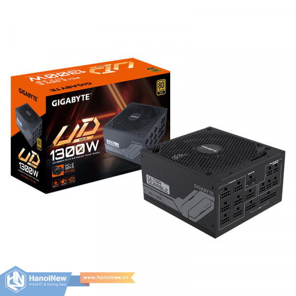 Nguồn GIGABYTE UD1300GM PG5 1300W 80 Plus Gold Full Modular