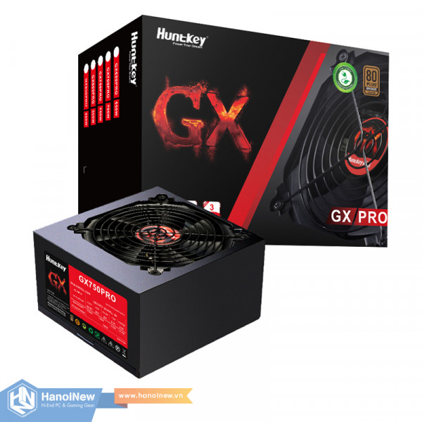 Nguồn Huntkey GX750PRO 750W 80 Plus Bronze