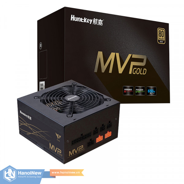 Nguồn Huntkey MVP K650 650W 80 Plus Gold Full Modular