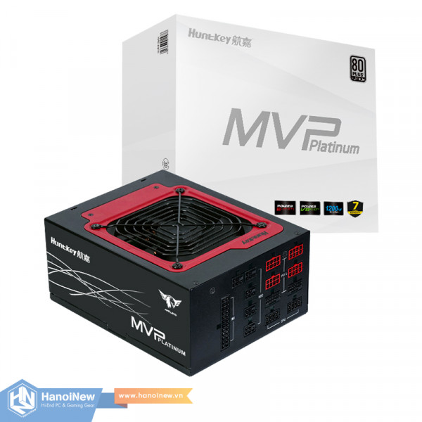 Nguồn Huntkey MVP P1200X 1200W PCIE5 80 Plus Platinum Full Modular