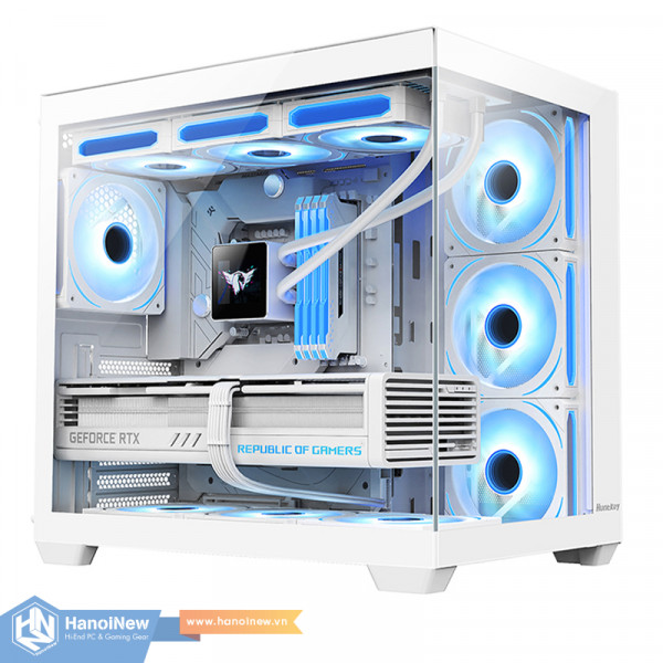 Vỏ Case Huntkey S980 Tornado EVO BTF Edition White