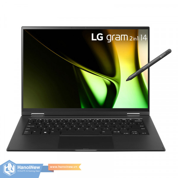 Laptop LG Gram 2024 2 in 1 14T90S-G.AH55A5 (Intel Core Ultra 5 125H | 16GB | 512GB | Intel Arc | 14 inch WUXGA | Cảm ứng | Win 11 | Đen)