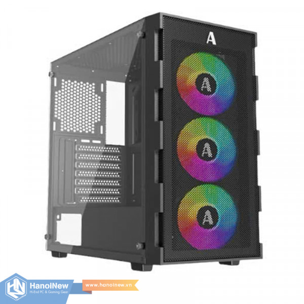 Vỏ Case MKC03 3F Black (Sẵn 3 Fan Led RGB)