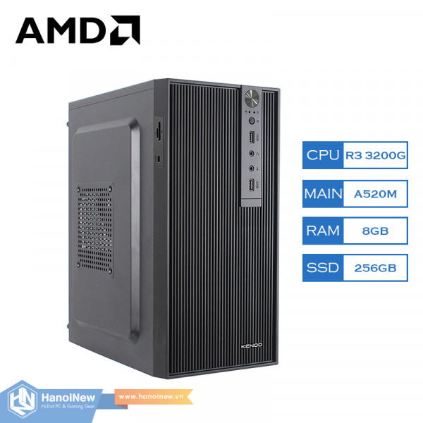 PC HNN Office 27 (AMD Ryzen 3 3200G | Ram 8GB) - Hiệu Năng Tương Đương Intel Core i3