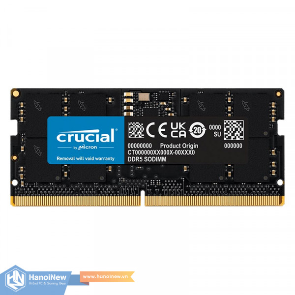 RAM Crucial 32GB (1x32GB) DDR5 4800MHz SODIMM