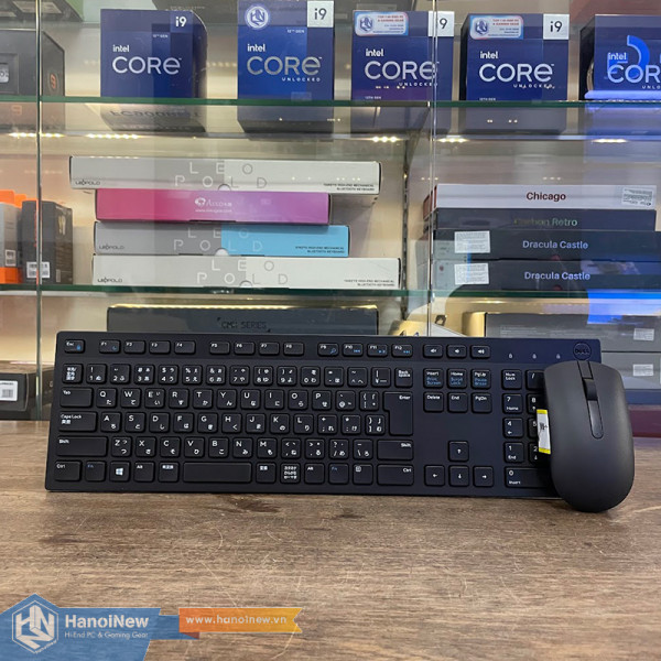 Bộ Bàn Phím Chuột Dell KM636 Wireless Black JP Layout