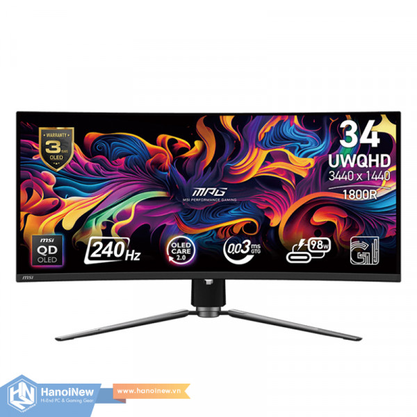 Màn Hình MSI MPG 341CQPX 34 inch WQHD OLED 240Hz 0.03ms Curved