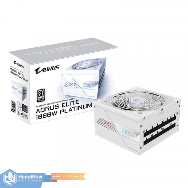 Nguồn GIGABYTE AORUS GP-AE1000PM PG5 ICE 1000W 80 Plus Platinum Full Modular