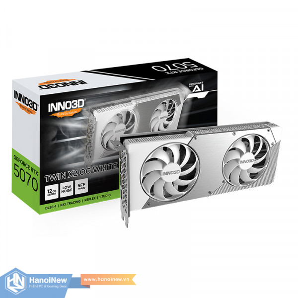 VGA INNO3D GeForce RTX 5070 TWIN X2 OC WHITE