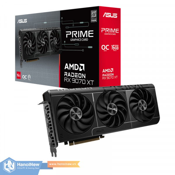 VGA ASUS Prime Radeon RX 9070 XT OC Edition 16GB GDDR6