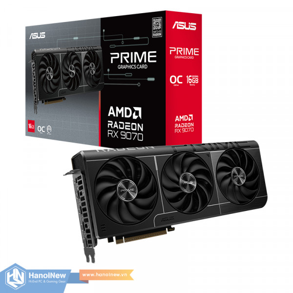 VGA ASUS Prime Radeon RX 9070 OC Edition 16GB GDDR6