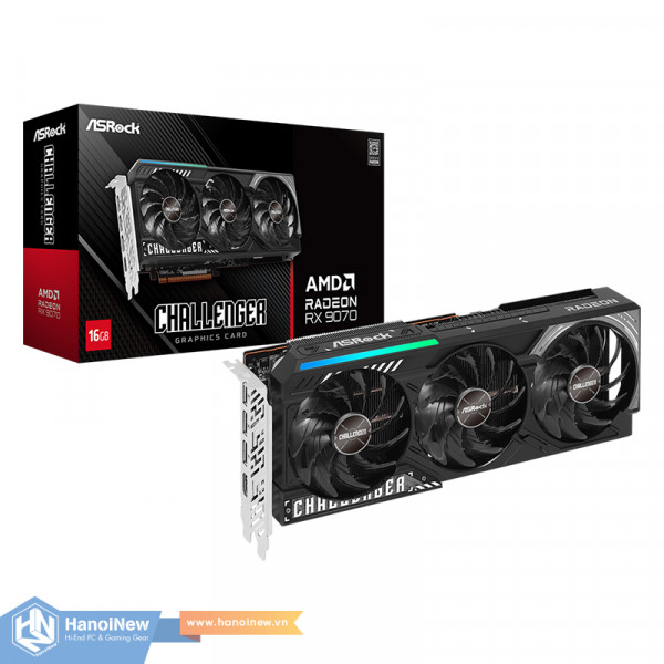 VGA ASRock Radeon RX 9070 Challenger 16GB