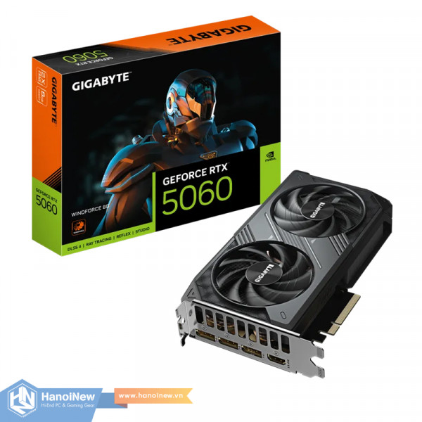 VGA GIGABYTE GeForce RTX 5060 WINDFORCE 8G