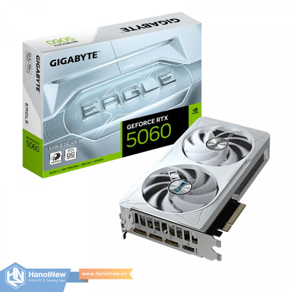 VGA GIGABYTE GeForce RTX 5060 EAGLE OC ICE 8G