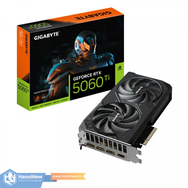 VGA GIGABYTE GeForce RTX 5060 Ti WINDFORCE 16G