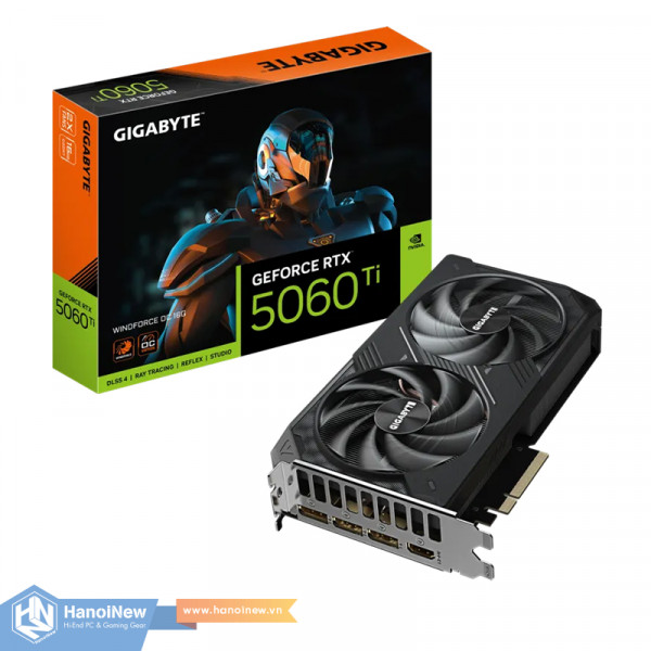 VGA GIGABYTE GeForce RTX 5060 Ti WINDFORCE OC 16G