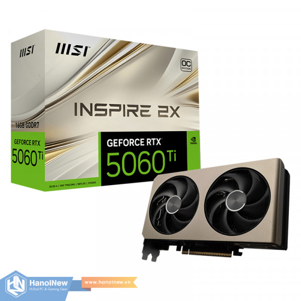 VGA MSI GeForce RTX 5060 Ti 16G INSPIRE 2X OC