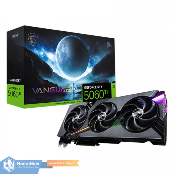 VGA MSI GeForce RTX 5060 Ti 16G VANGUARD SOC