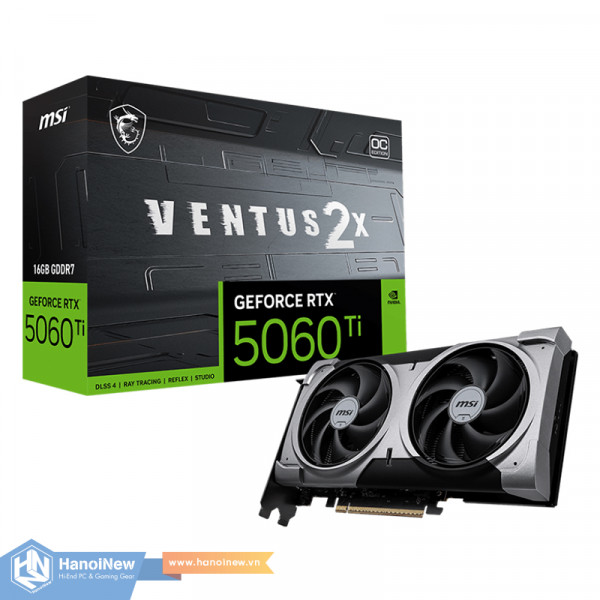 VGA MSI GeForce RTX 5060 Ti 16G VENTUS 2X OC PLUS