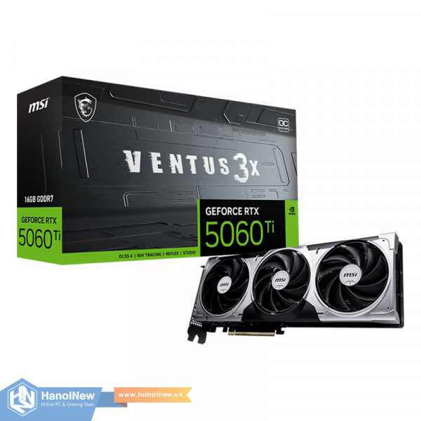 VGA MSI GeForce RTX 5060 Ti 16G VENTUS 3X OC