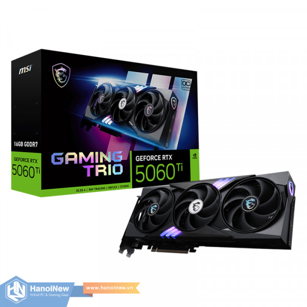 VGA MSI GeForce RTX 5060 Ti 16G GAMING TRIO OC