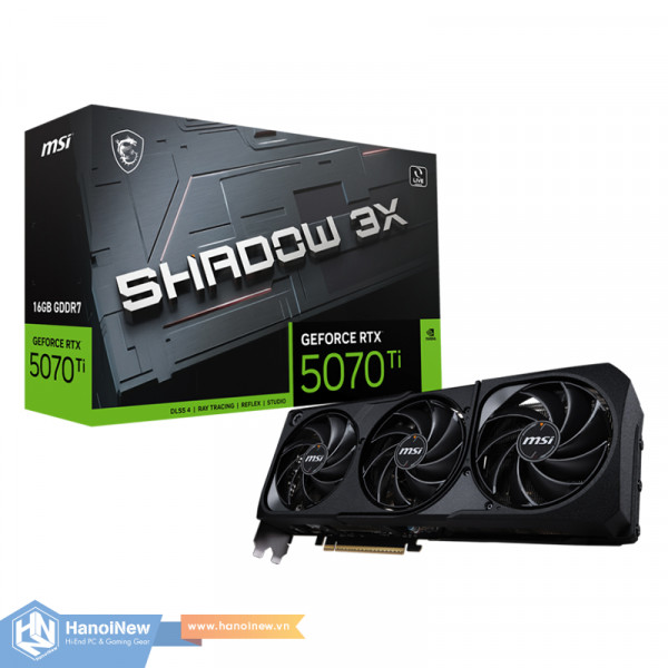 VGA MSI GeForce RTX 5070 Ti 16G SHADOW 3X