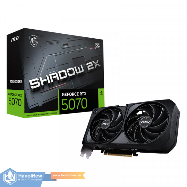 VGA MSI GeForce RTX 5070 12G SHADOW 2X OC
