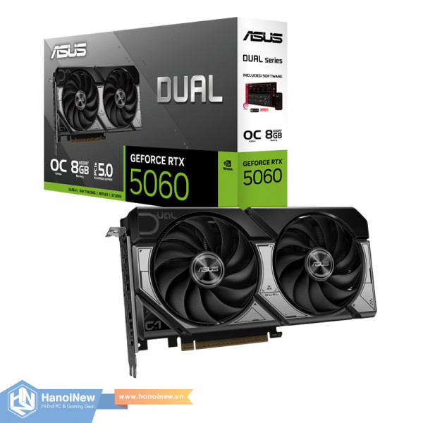 VGA ASUS Dual GeForce RTX 5060 8GB GDDR7 OC Edition