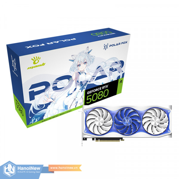 VGA Manli Polar Fox GeForce RTX 5080 OC 16GB GDDR7