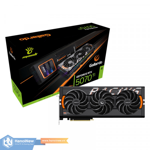 VGA Manli Gallardo GeForce RTX 5070 Ti OC 16GB GDDR7