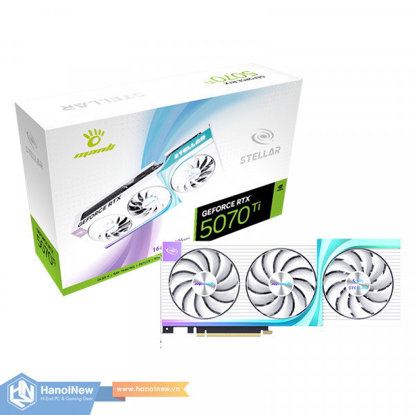 VGA Manli Stellar GeForce RTX 5070 Ti OC 16GB GDDR7
