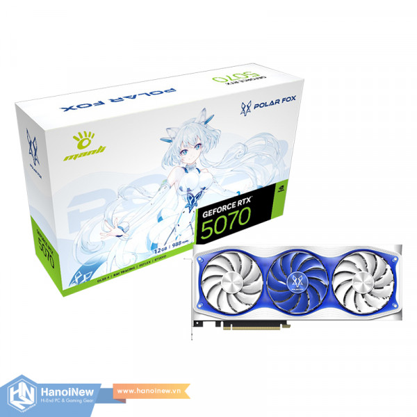 VGA Manli Polar Fox GeForce RTX 5070 OC 12GB GDDR7
