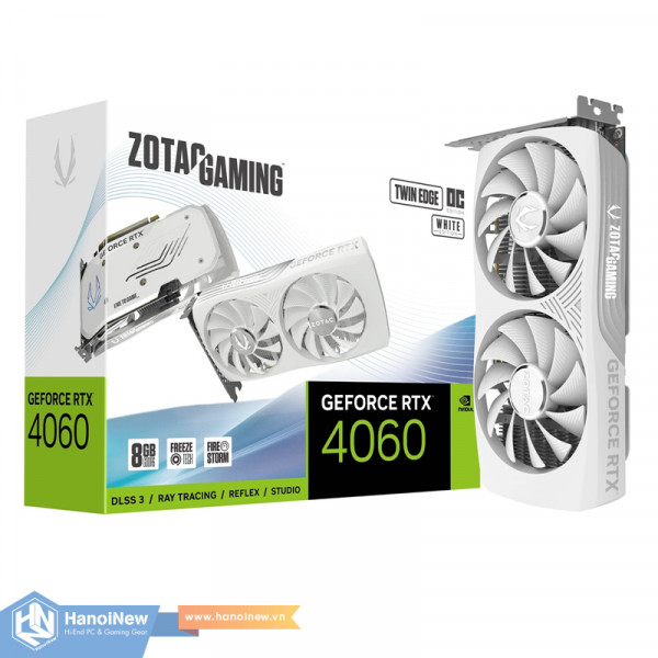 VGA ZOTAC GAMING GeForce RTX 4060 8GB Twin Edge OC White Edition