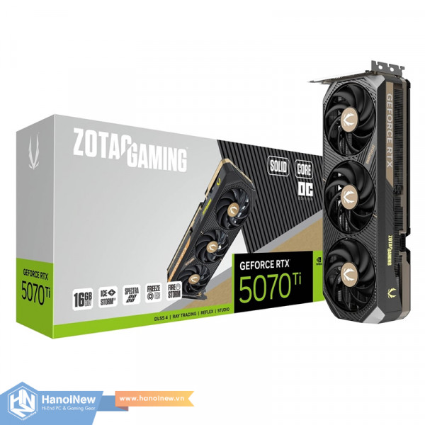 VGA ZOTAC GAMING GeForce RTX 5070 Ti SOLID CORE OC