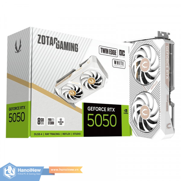 VGA ZOTAC GAMING GeForce RTX 5050 Twin Edge OC White Edition