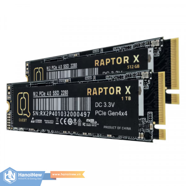 SSD MCQUEST Raptor X 1TB M.2 NVMe PCIe Gen 4 x4