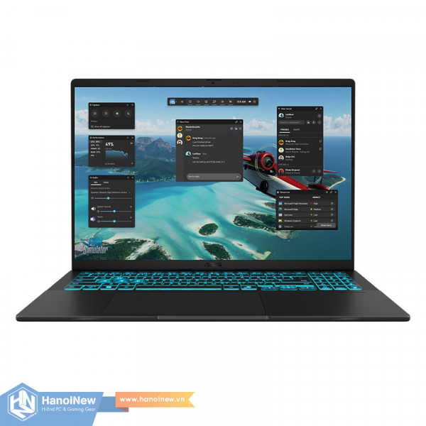 Laptop ASUS Gaming V16 V3607VU-RP343W (Intel Core 5 210H | RTX 4050 6GB | 16 inch WUXGA 144Hz | 16GB | 512GB | Win 11 | Đen)