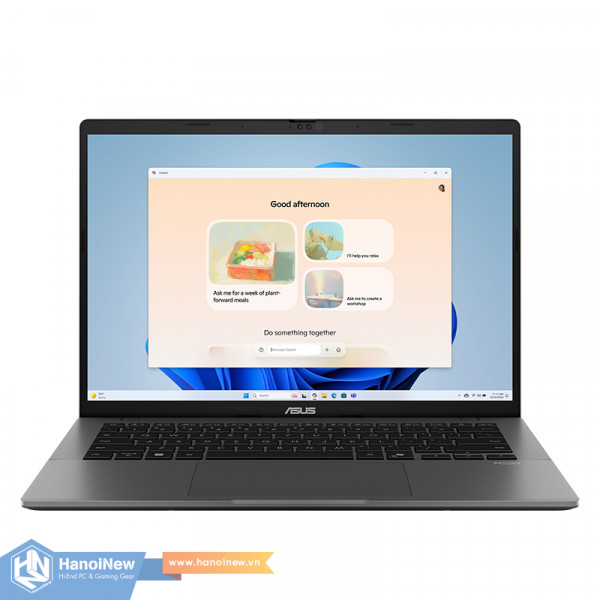 Laptop ASUS Vivobook S14 S3407CA-LY096WS (Intel Core Ultra 7 Processor 255H | 16GB | 512GB | Intel UHD | 14 inch WUXGA IPS | Win 11 | Office | Xám)