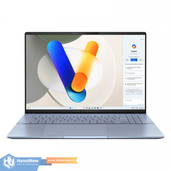 Laptop ASUS Vivobook S 16 S5606CA-RI114WS (Intel Core Ultra 5 225H | 16GB | 512GB | Intel Arc | 16 inch 3K OLED | Win 11 | Office | Xanh)