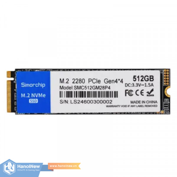 SSD Simorchip 320 512GB M.2 NVMe PCIe Gen 3 x4
